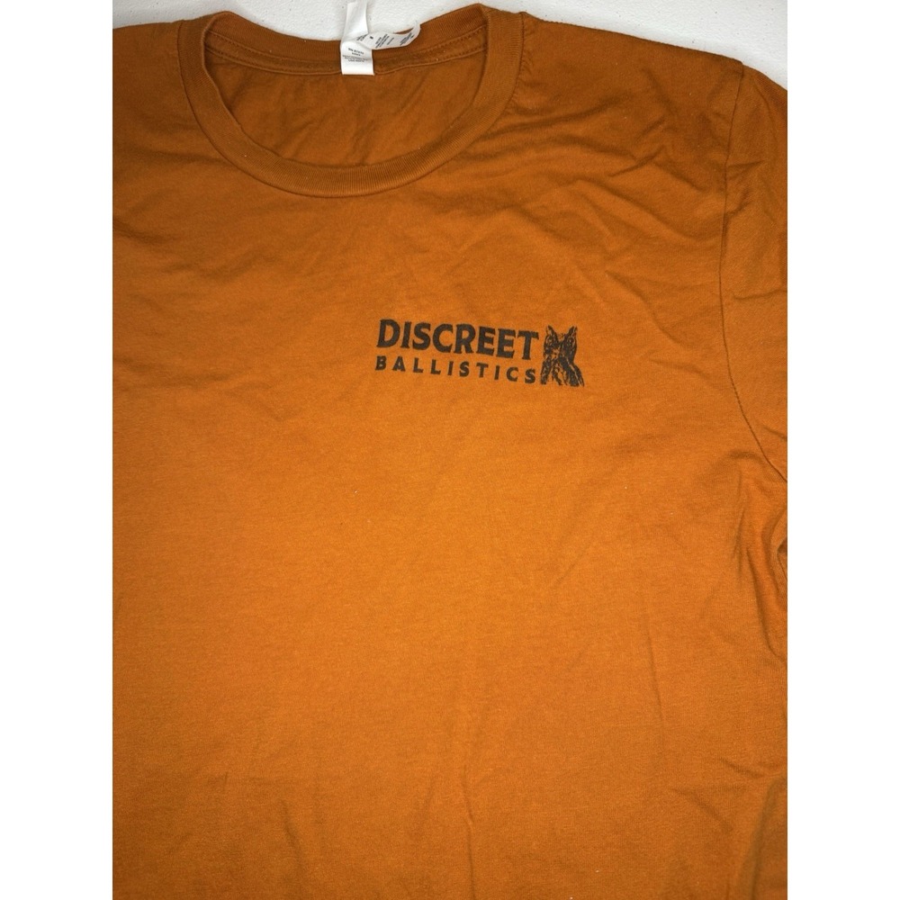 Discrete Ballistics Men's T-shirt Size Medium USA Military Ammunition Orange - Picture 5 of 8